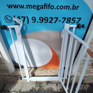 Grade Protetora para Porta - Cor Branca