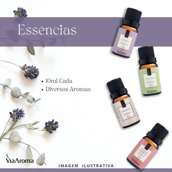 Essência 10ml Cada Diversos Aromas - Via Aroma