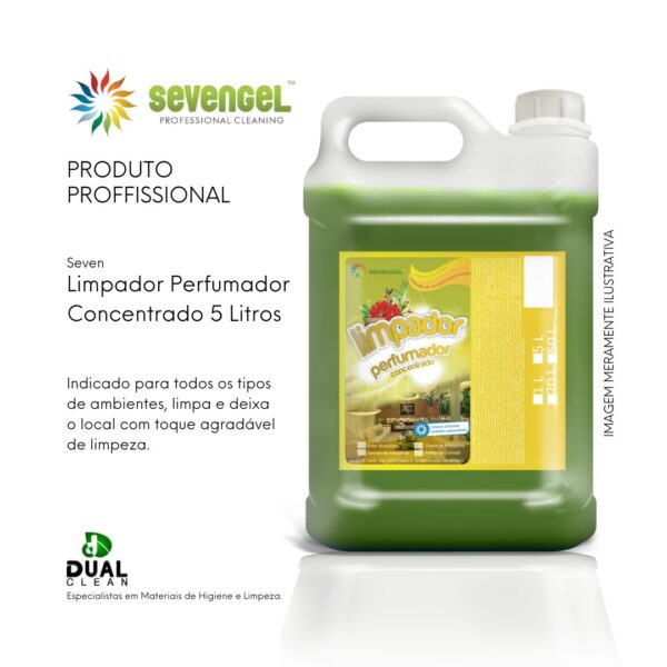 Limpador Perfumador Concentrado 5 Litros - Sevengel