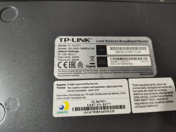 TP-Link TLR470T - Load Balance Router - Roteador de Internet - Imagem 2