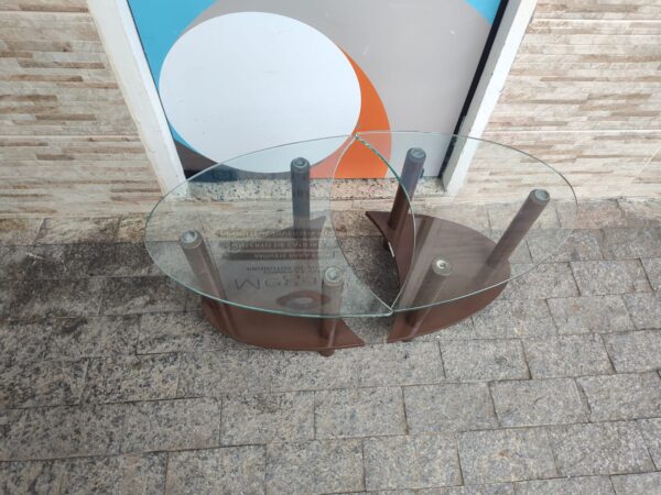 Mesa Escritório Casa Decorativa - Vidro - Excelente Qualidade - 2 Mesas - Imagem 6