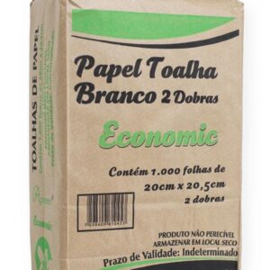 Papel Toalha Açucena Economic Interfolhado 2D 20X19X1000 Folhas Branco
