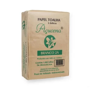 Papel Toalha Açucena Economic Interfolhado 2D 20X19X1000 Folhas Branco