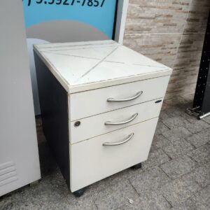 Gaveteiro Branco - Excelente Qualidade - 3 gavetas - e 1 com que pode ser para pasta suspensa