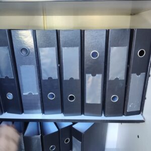 Pasta AZ Lombada Larga Ofício Preta Economic Plástica