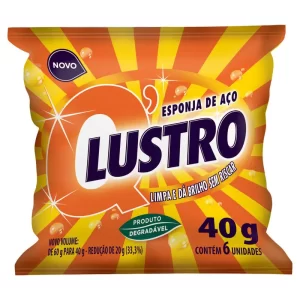 LÃ DE AÇO Q LUSTRO 40g