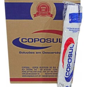 CAIXA DE COPO 180ML TRANSPARENTE 25000 UNI