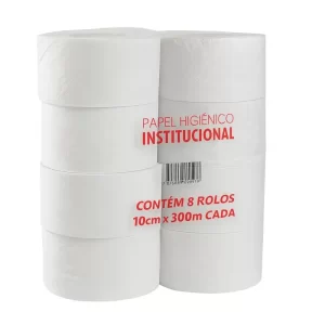 PAPEL HIG. AMPLIE ROLÃO INSTITUCIONAL 300MTS 8UN