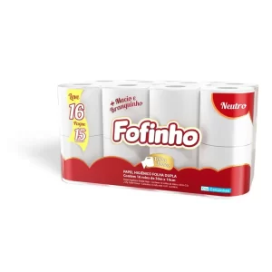 PAPEL HIG.FOFINHO F.DUPLA NEUTRO PK16 ROLOS 30M