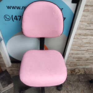 Cadeira de Escritório Na Cor Rosa - Excelente Qualidade