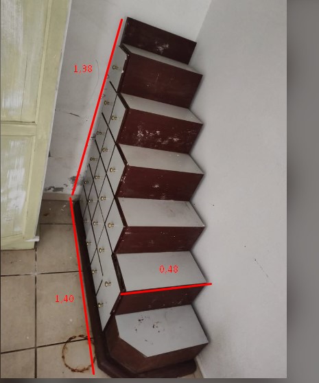 Móvel para Escadaria de Beliche - Móvel de Madeira - Com Gaveteiro - Imagem 2