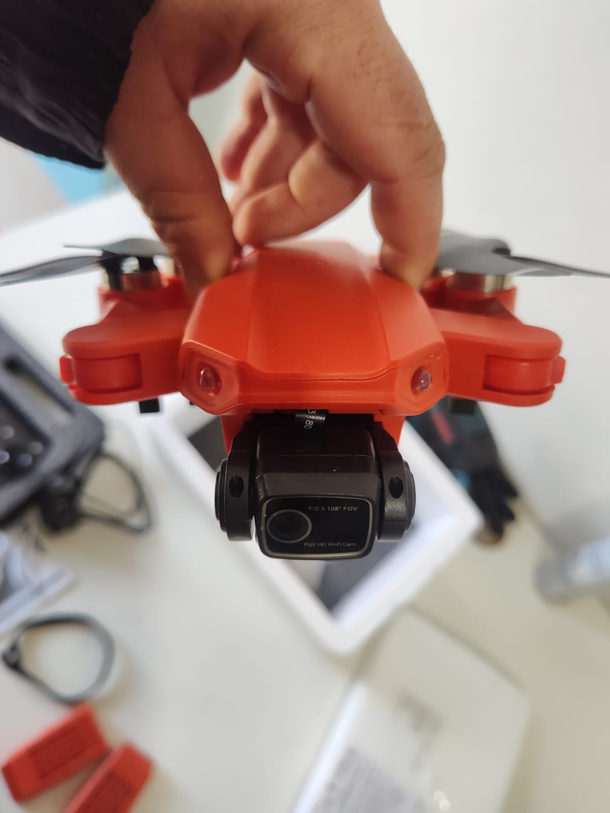 Drone Lyzrc L900 Pro Mini Câmera Dual 4K GPS Dobrável Laranja - Imagem 2