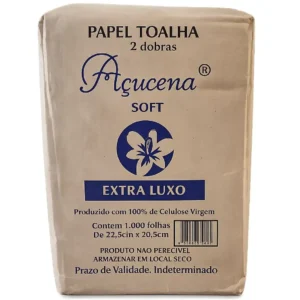 PAPEL TOALHA AÇUCENA SOFT EXTRA LUXO INTERFOLHADO 22,5X20,5X1000 UNI
