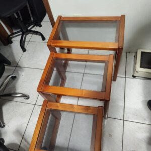 Conjunto Decorativo para Ambientes - Madeira e Vidro - Excelente Qualidade