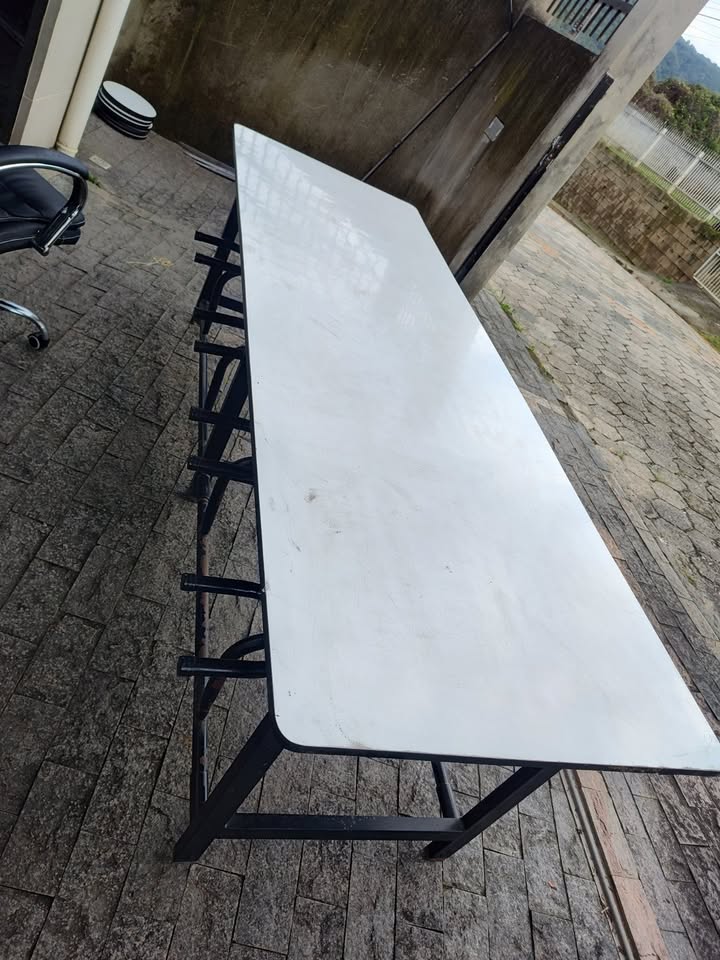 Mesa de Refeitório - 8 Lugares - Com Acento Retrátil - 2.00 Mts x 0,80 cm prof. - Imagem 6