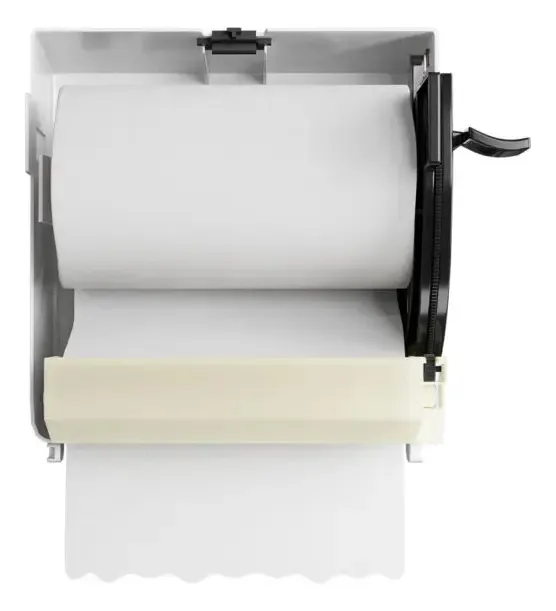 DISPENSER C/ ALAVANCA P/ PAPEL TOALHA BOBINA BRANCO - BRAVE - NOBRE - Imagem 4
