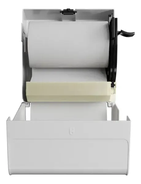 DISPENSER C/ ALAVANCA P/ PAPEL TOALHA BOBINA BRANCO - BRAVE - NOBRE - Imagem 7