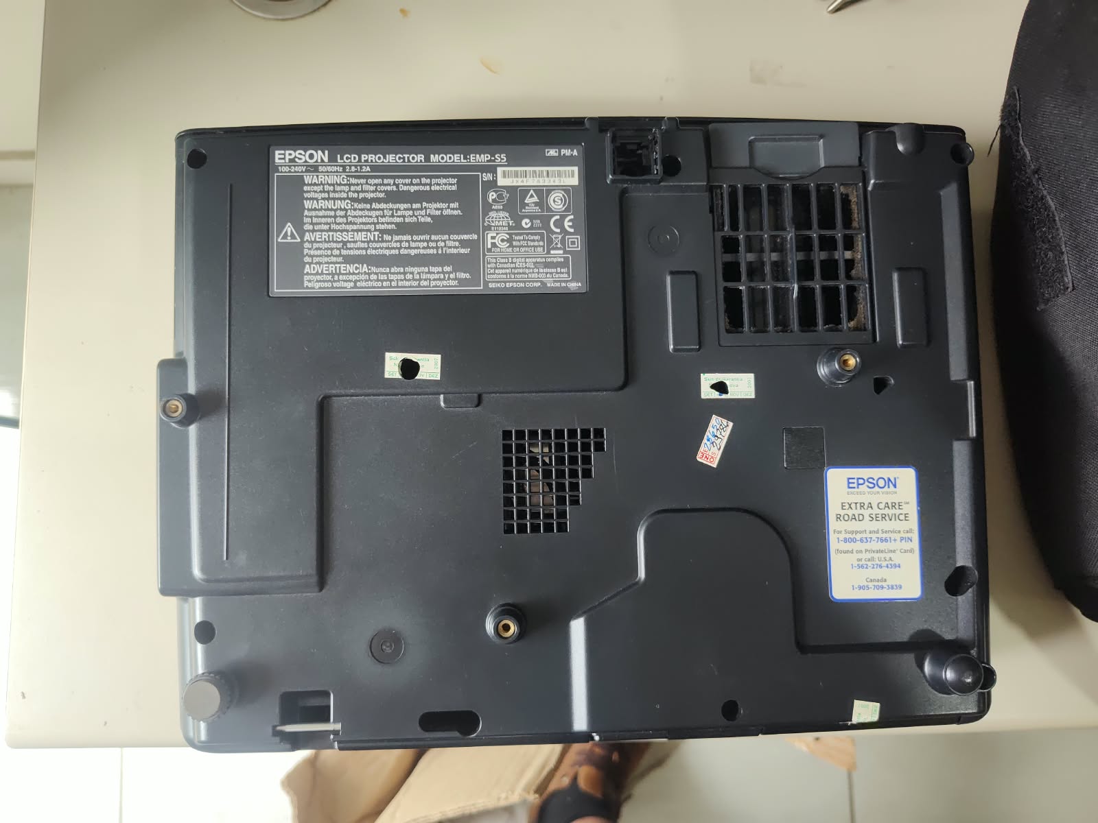 Projetor Epson PowerLite S5 / S5+(Funcionando 100%) + Controle + Mala de Transporte - Imagem 5