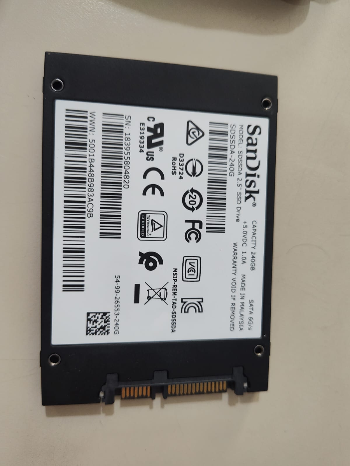 SSD 240 SanDisk SATA 6G/s - Imagem 2